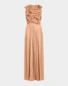 Ulla Johnson Byzantine Silk Backless Gown In Neutral