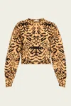 Ulla Johnson Cade Jacquard Knit Long-sleeve Pullover In Bengal