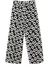 Ulla Johnson Carine Fil Coupe Taffeta Straight-leg Pants In Schwarz