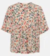 Ulla Johnson Calla Floral Silk Top