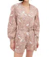 Ulla Johnson Cameron Romper In Brown Multi In Brown