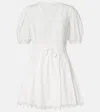 Ulla Johnson Camila Short Sleeve Mini Dress Pristine In White