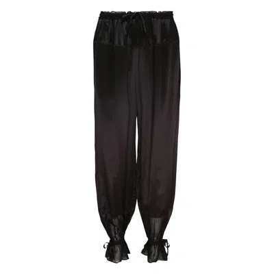 Ulla Johnson Camile Silk Cinched Pants In Multi
