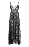 Ulla Johnson Camille Knit Lace Maxi Dress In Black