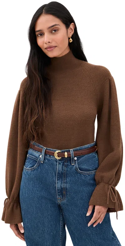 Ulla Johnson Camille Knit Pullover Clove In Brown