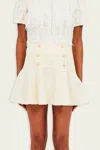 Ulla Johnson Cara Mini Skirt In Cowrie