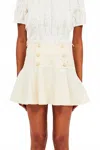 Ulla Johnson Cara Mini Skirt In Cowrie In Neutral