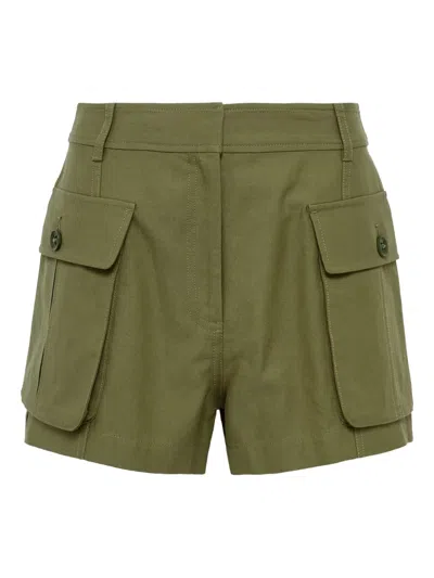 Ulla Johnson Cargo Pocket Shorts In Green