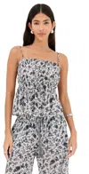 Ulla Johnson Cari Empire Waist Top Coverup White Gardenia