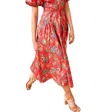 ULLA JOHNSON CARINA DRESS IN HIBISCUS