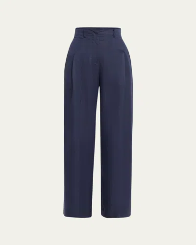 Ulla Johnson Carine High-rise Pants In Sapphire