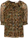 Ulla Johnson Carmella Blouse In Brown