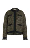 Ulla Johnson Carmella Tweed Coat In Gold