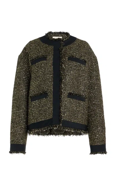 Ulla Johnson Carmella Tweed Coat In Gold