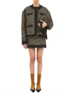 Ulla Johnson Carmella Tweed Coat In Tapestry In Green