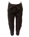 Ulla Johnson Carmen Cropped Trousers In Brown Denim In Brown
