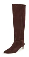Ulla Johnson Carolina Knee High Boots Dark Brown In Brown
