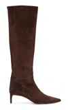 Ulla Johnson Carolina Knee-high Suede Boots In Brown