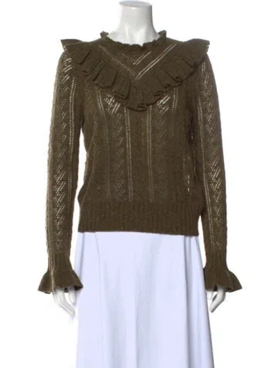 Pre-owned Ulla Johnson Cashmere Crew Neck Sweater In Grey