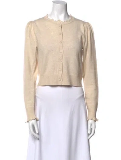 Pre-owned Ulla Johnson Cashmere Crew Neck Sweater In Neutral