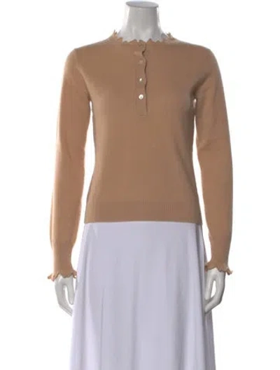 Pre-owned Ulla Johnson Cashmere Crew Neck Sweater In Neutral