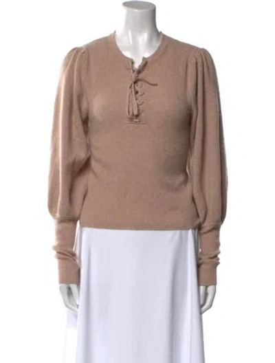 Pre-owned Ulla Johnson Cashmere Crew Neck Sweater In Pink