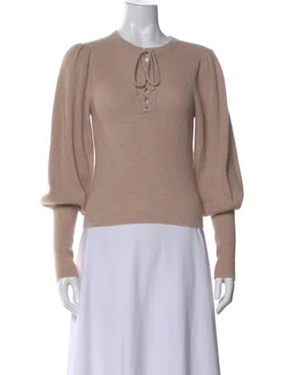 Pre-owned Ulla Johnson Cashmere Crew Neck Sweater In Pink