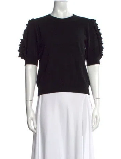 Pre-owned Ulla Johnson Cashmere Crew Neck Sweater W/ Tags In Black