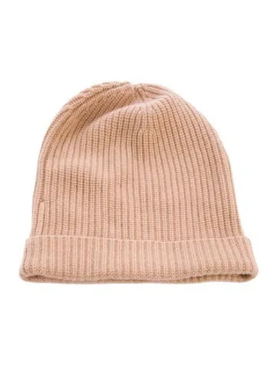 Pre-owned Ulla Johnson Cashmere Knit Beanie In Neutral