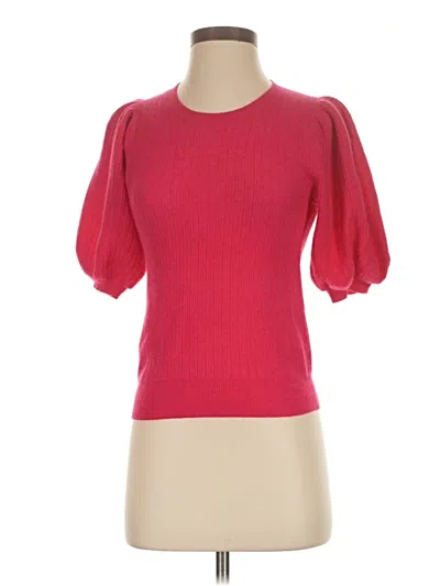 Pre-owned Ulla Johnson Cashmere Pullover Sweater In Pink