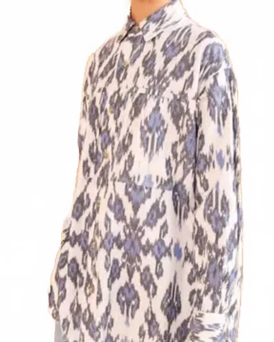 Ulla Johnson Cassia Tunic Top In Celeste In Beige