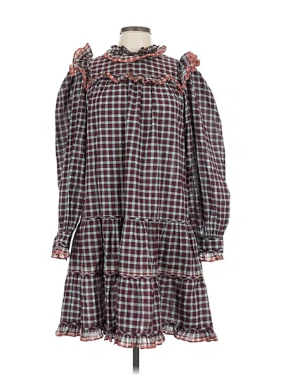 Pre-owned Ulla Johnson Casual Dress In Burgundy