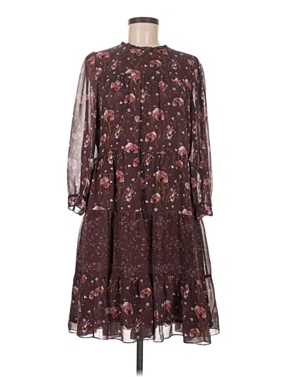 Pre-owned Ulla Johnson Casual Dress In Burgundy