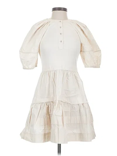Pre-owned Ulla Johnson Casual Dress In Ivory