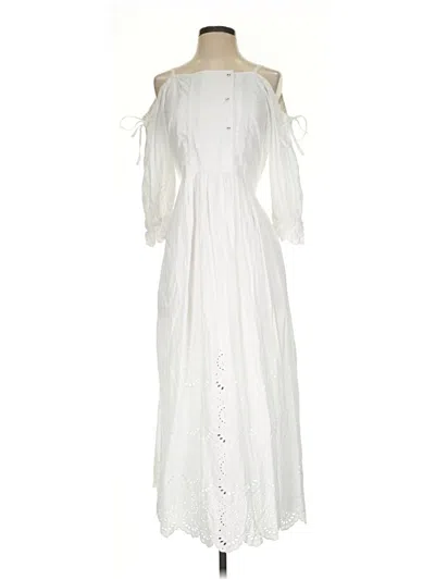 Pre-owned Ulla Johnson Casual Dress In White