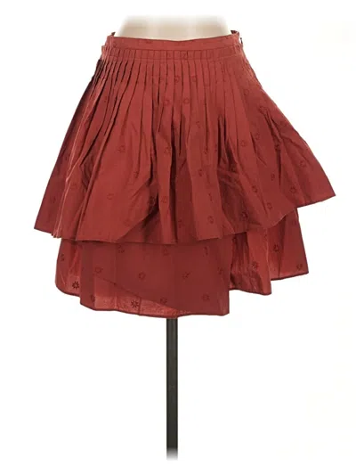 Pre-owned Ulla Johnson Casual Skirt In Burgundy