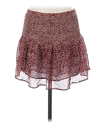 Pre-owned Ulla Johnson Casual Skirt In Burgundy