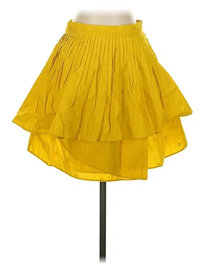 Pre-owned Ulla Johnson Casual Skirt In Yellow