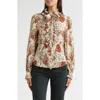 Ulla Johnson Catroux Pussy-bow Floral-print Silk-satin Blouse In Neutral
