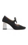 Ulla Johnson Cecily Bow-detailed Fabric Pumps In Black