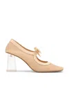Ulla Johnson Cecily Bow-detailed Fabric Pumps In Neutral