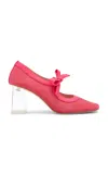 Ulla Johnson Cecily Bow-detailed Fabric Pumps In Pink