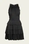 Ulla Johnson Cecily Tiered Plisse Mini Dress