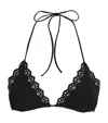 Ulla Johnson Cefalu Scalloped Bikini Top In Black