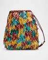 Ulla Johnson Celeste Sequined Drawstring Shoulder Bag In Murano