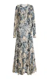 Ulla Johnson Celina Printed Midi Dress In Animal Print