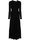 Ulla Johnson Ceryse Jersey Maxi Dress In Noi Noir