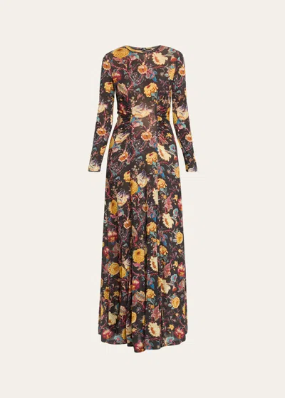 Ulla Johnson Ceryse Jersey Maxi Dress In Brown