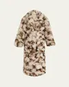 Ulla Johnson Ceryse Long Shearling Coat In Brown