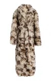 Ulla Johnson Ceryse Shearling Long Coat In Multi